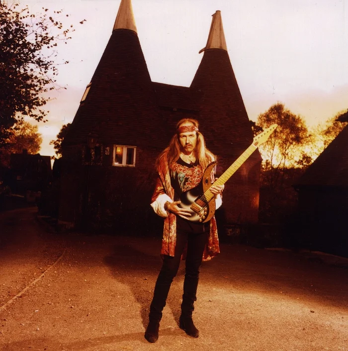 Uli Jon Roth outside Sky Studios at Earls Farm